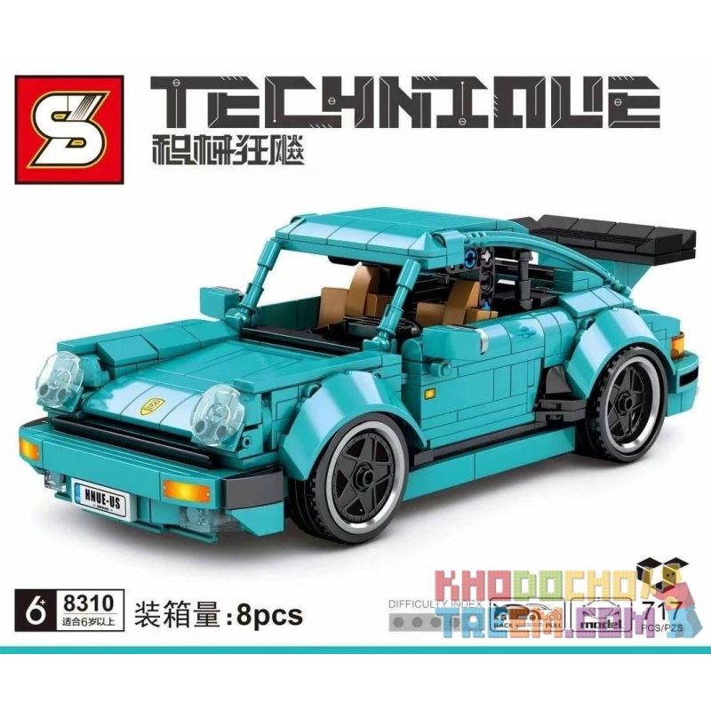 SHENG YUAN SY 8310 non Lego XE THỂ THAO PORSCHE 911 bộ đồ chơi xếp lắp ráp ghép mô hình Technic TECHINQUE Kỹ Thuật Công Nghệ Cao Mô Hình Phương Tiện 717 khối