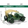 SEMBO 705805 non  HỘP ĐỰNG SÚNG GIPYEIS M38 bộ đồ chơi xếp lắp ráp ghép mô hình Creator BEIJING AUTO MUSEUM JEEP VILLYS Sáng Tạo 807 khối