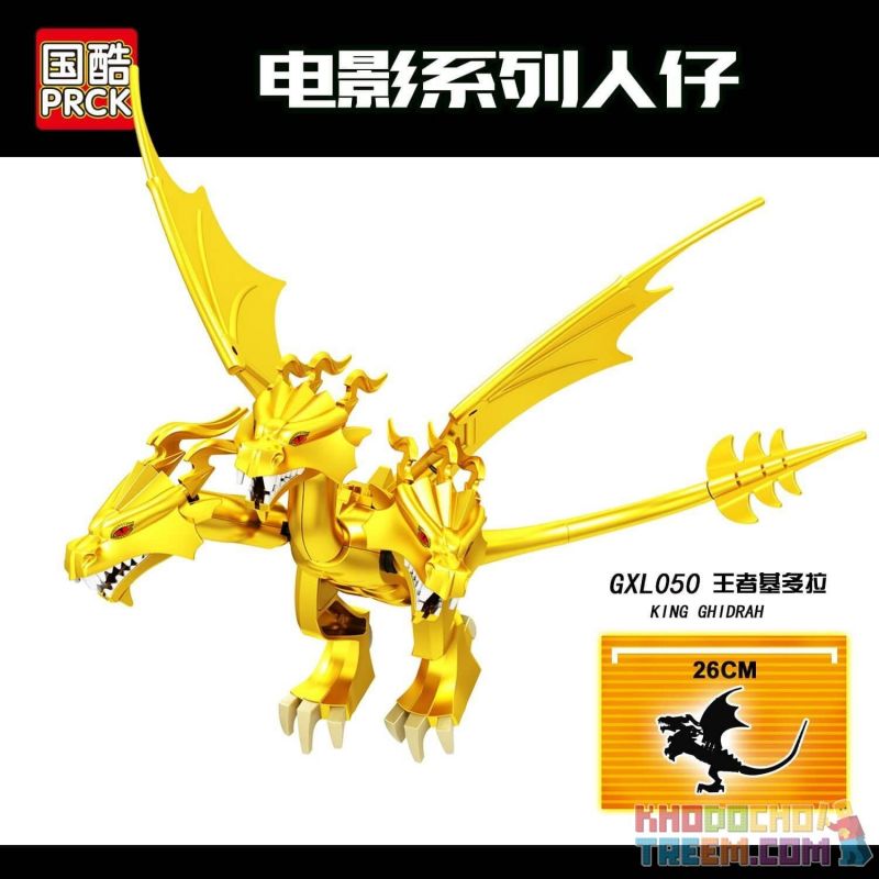 PRCK GXL050 non Lego KINGS LORDORA. bộ đồ chơi xếp lắp ráp ghép mô hình Movie & Game KING GHIDORAH Phim Và Trò Chơi