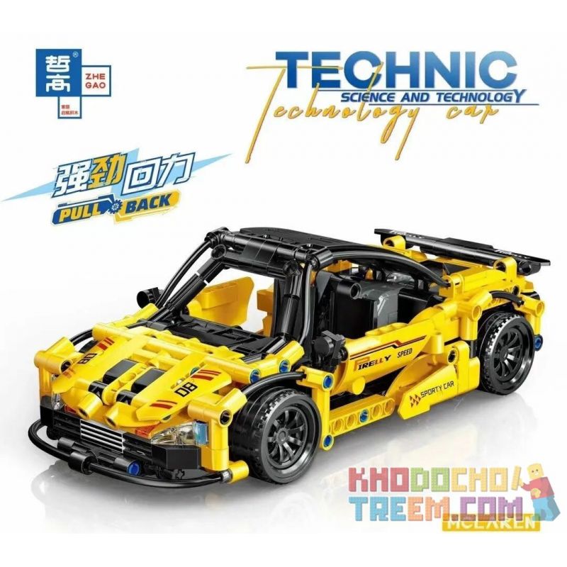ZHEGAO QL0473 0473 non Lego MCLAREN BACK BUS. bộ đồ chơi xếp lắp ráp ghép mô hình Technic Kỹ Thuật Công Nghệ Cao Mô Hình Phương Tiện 433 khối