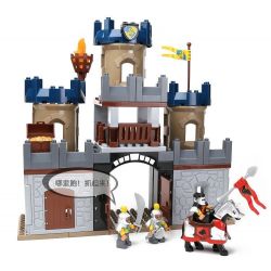 HYSTOYS HONGYUANSHENG AOLEDUOTOYS HG-1312 1312 HG1312 Xếp hình kiểu    Castle Đánh Chiếm Lâu đài Trung Cổ 2 Tầng 82 khối