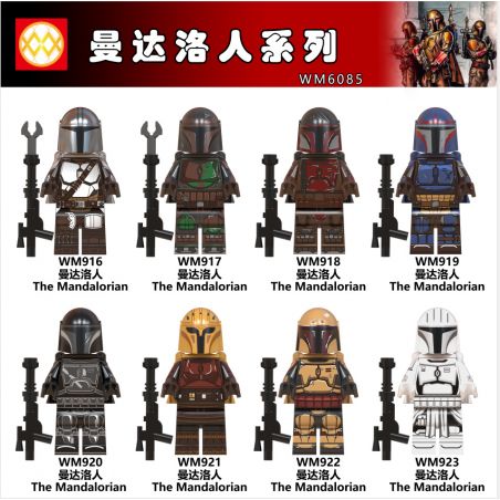 WM 6085 916 917 918 919 920 921 922 923 non  HÀNG TRĂM NGƯỜI 8 MANDARO SERIES bộ đồ chơi xếp lắp ráp ghép mô hình Star Wars Chiến Tranh Giữa Các Vì Sao