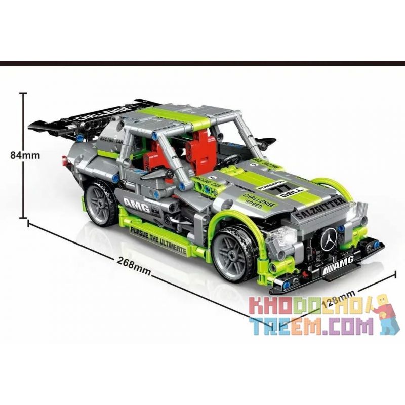 ZHEGAO QL0472 0472 non  XE BUÝT TRỞ LẠI CỦA MERCEDES-BENZ bộ đồ chơi xếp lắp ráp ghép mô hình  Kỹ Thuật Công Nghệ Cao Mô Hình Phương Tiện 699 khối