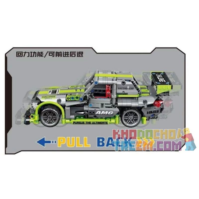 ZHEGAO QL0472 0472 non  XE BUÝT TRỞ LẠI CỦA MERCEDES-BENZ bộ đồ chơi xếp lắp ráp ghép mô hình  Kỹ Thuật Công Nghệ Cao Mô Hình Phương Tiện 699 khối