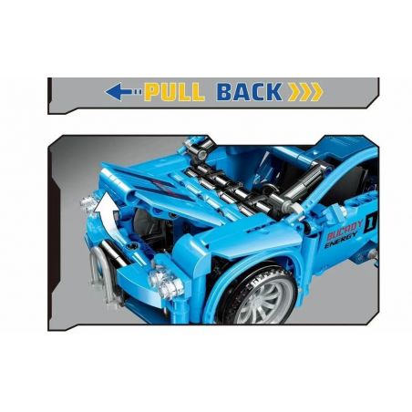 ZHEGAO QL0471 0471 non  BUGADI TRỞ LẠI XE BUÝT bộ đồ chơi xếp lắp ráp ghép mô hình  BUGATTI Kỹ Thuật Công Nghệ Cao Mô Hình Phương Tiện 437 khối