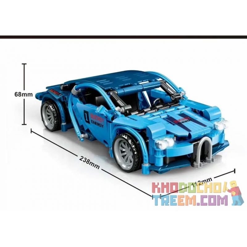 ZHEGAO QL0471 0471 non  BUGADI TRỞ LẠI XE BUÝT bộ đồ chơi xếp lắp ráp ghép mô hình  BUGATTI Kỹ Thuật Công Nghệ Cao Mô Hình Phương Tiện 437 khối
