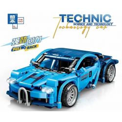 ZHEGAO QL0471 0471 non  BUGADI TRỞ LẠI XE BUÝT bộ đồ chơi xếp lắp ráp ghép mô hình  BUGATTI Kỹ Thuật Công Nghệ Cao Mô Hình Phương Tiện 437 khối