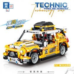 ZHEGAO QL0461 0461 non  RÒNG RỌC VÀNG bộ đồ chơi xếp lắp ráp ghép mô hình Speed Champions Racing Cars PC WALKER Đua Xe Công Thức 606 khối