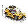 ZHEGAO QL0461 0461 non  RÒNG RỌC VÀNG bộ đồ chơi xếp lắp ráp ghép mô hình Speed Champions Racing Cars PC WALKER Đua Xe Công Thức 606 khối