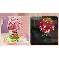 SEMBO 601150 non  SAKURA HOT BALLOON. bộ đồ chơi xếp lắp ráp ghép mô hình Creator Sáng Tạo 718 khối