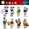 WM 6066 741 742 743 744 745 746 747 748 non  HÀNG TRĂM NGƯỜI 8 NHÂN VẬT HOẠT HÌNH bộ đồ chơi xếp lắp ráp ghép mô hình Movie & Game Phim Và Trò Chơi
