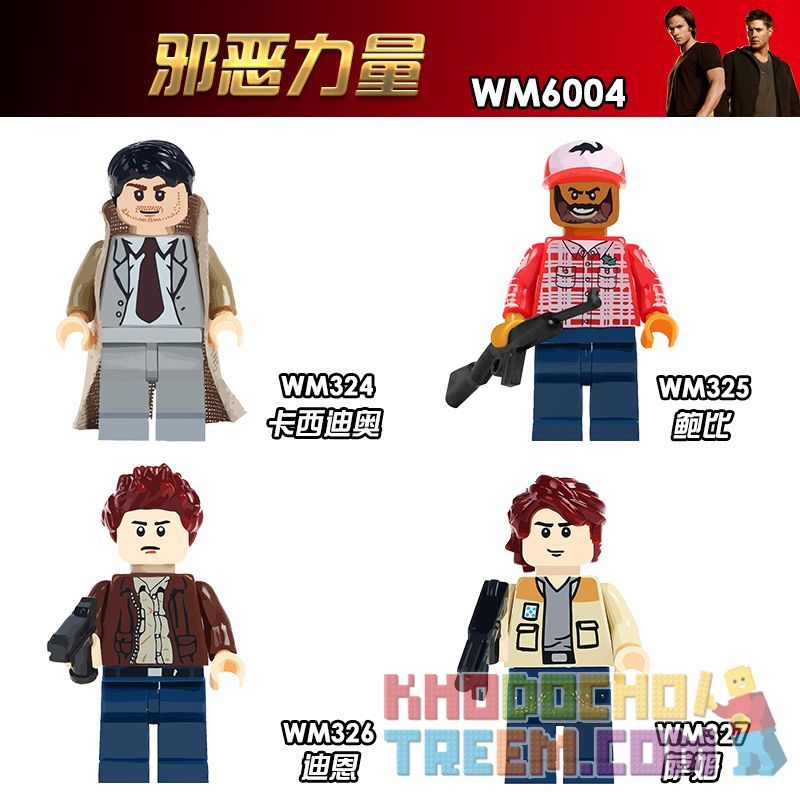 WM 6004 324 325 326 327 non Lego LỰC LƯỢNG ĐỘC ÁC bộ đồ chơi xếp lắp ráp ghép mô hình Collectable Minifigures Búp Bê Sưu Tầm