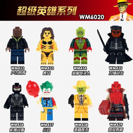 WM 6020 432 433 434 435 436 437 438 439 non  HÀNG TRĂM NGƯỜI 8 SÊ-RI SIÊU ANH HÙNG bộ đồ chơi xếp lắp ráp ghép mô hình Super Heroes Siêu Nhân Anh Hùng