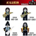 WM 6022 801 802 803 804 non Lego KISS BAND. bộ đồ chơi xếp lắp ráp ghép mô hình Collectable Minifigures Búp Bê Sưu Tầm