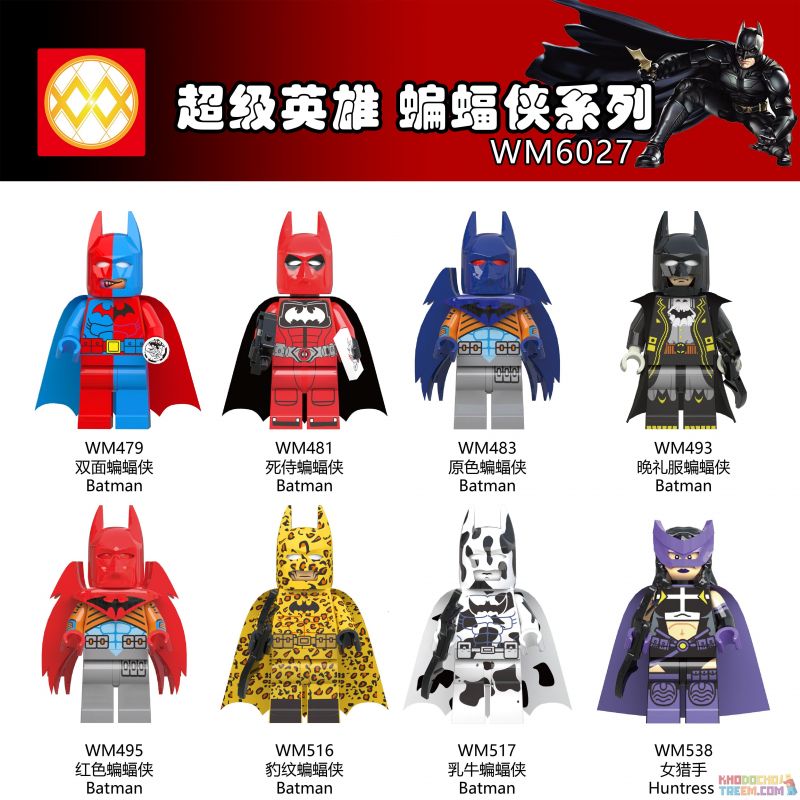 WM 6027 479 480 481 482 483 484 485 486 non Lego HÀNG TRĂM NGƯỜI 8 DÒNG BATMAN bộ đồ chơi xếp lắp ráp ghép mô hình The Lego Batman Movie Người Dơi Bảo Vệ Gotham