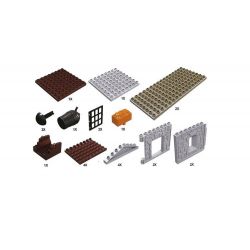 HYSTOYS HONGYUANSHENG AOLEDUOTOYS HG-1313 1313 HG1313 Xếp hình kiểu      Castle 76 Nhà Kho Của Nhà Vua 76 khối