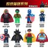 WM 6033 506 507 508 509 510 511 512 513 non  HÀNG TRĂM NGƯỜI 8 SÊ-RI SIÊU ANH HÙNG bộ đồ chơi xếp lắp ráp ghép mô hình Super Heroes Siêu Nhân Anh Hùng