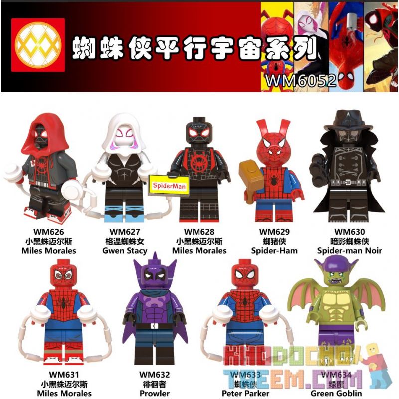 WM 626 627 628 629 630 631 632 633 634 6052 non Lego SERIES COSMIC SONG SONG bộ đồ chơi xếp lắp ráp ghép mô hình Super Heroes Siêu Nhân Anh Hùng