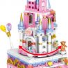 ZHEGAO QL1008 1008 non  CASTLE MUSIC BOX. bộ đồ chơi xếp lắp ráp ghép mô hình Girl Con Gái 715 khối