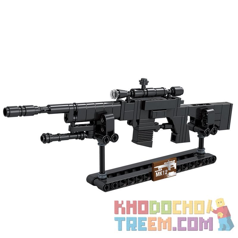 ZHEGAO QL0454-1 0454-1 QL0454-2 0454-2 QL0454-3 0454-3 QL0454-4 0454-4 non  SÚNG MINI 4 AWM M24 VECTOR MK12 bộ đồ chơi xếp lắp ráp ghép mô hình Gun MHWP 389 khối