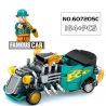 SEMBO 607205A 607205B 607205C 607205D non  SỬA ĐỔI XE BUÝT TRỞ LẠI bộ đồ chơi xếp lắp ráp ghép mô hình Racers Đua Tốc Độ 640 khối