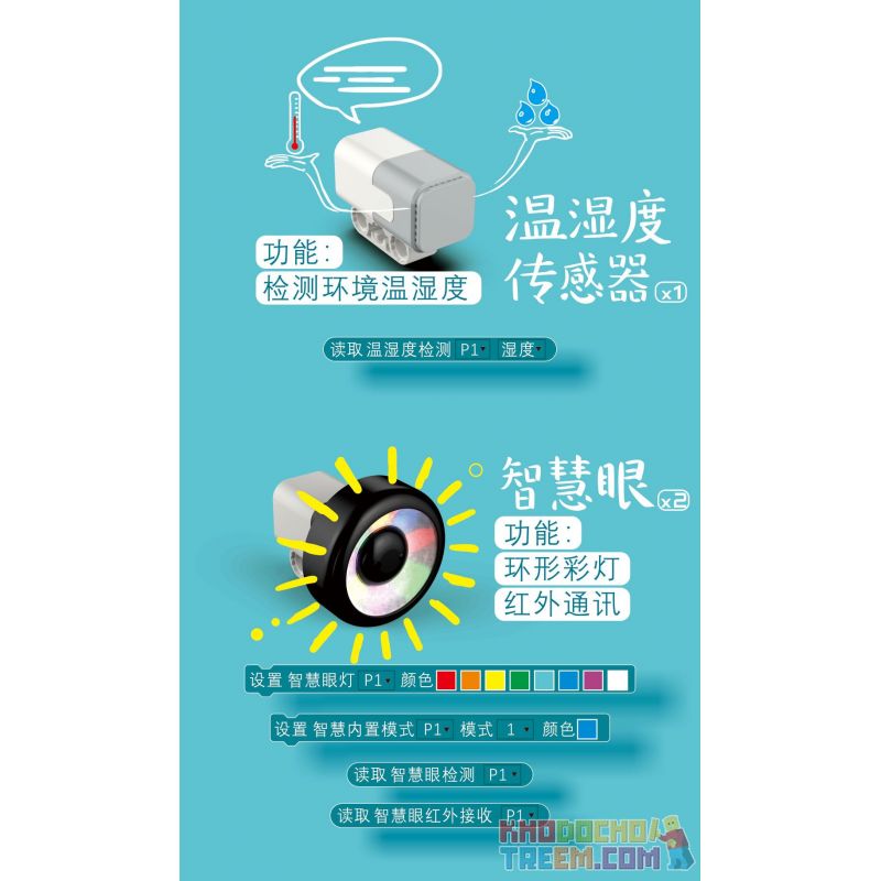 ZMROBO JWC-NY-2109 NY-2109 -2109 JWCNY-2109 non  BỘ CẢM BIẾN ROBOT. bộ đồ chơi xếp lắp ráp ghép mô hình  ROBOT SENSOR Kỹ Thuật Công Nghệ Cao Mô Hình Phương Tiện 19 khối