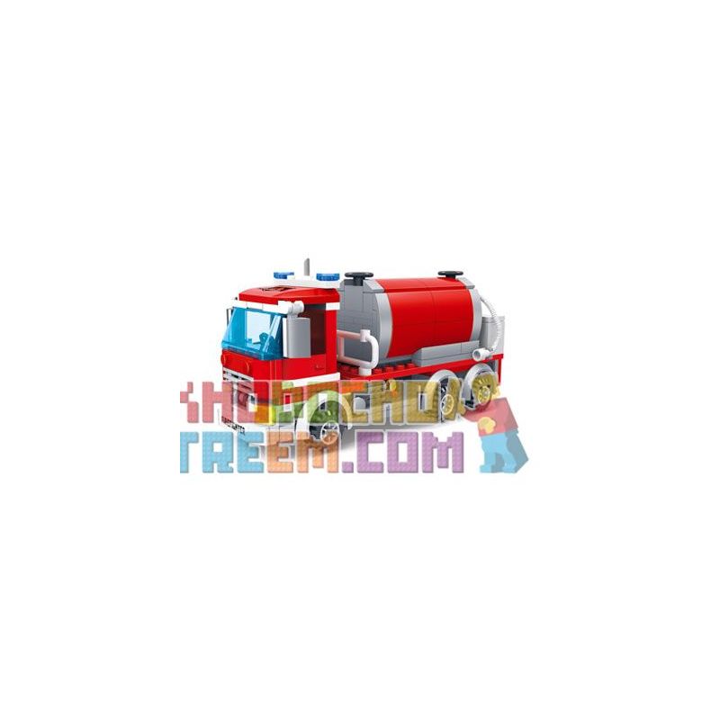 Kazi KY98206 98206 non Lego TÀU CHỞ DẦU bộ đồ chơi xếp lắp ráp ghép mô hình Fire Rescure FIRE ENGINE Cứu Hỏa 273 khối