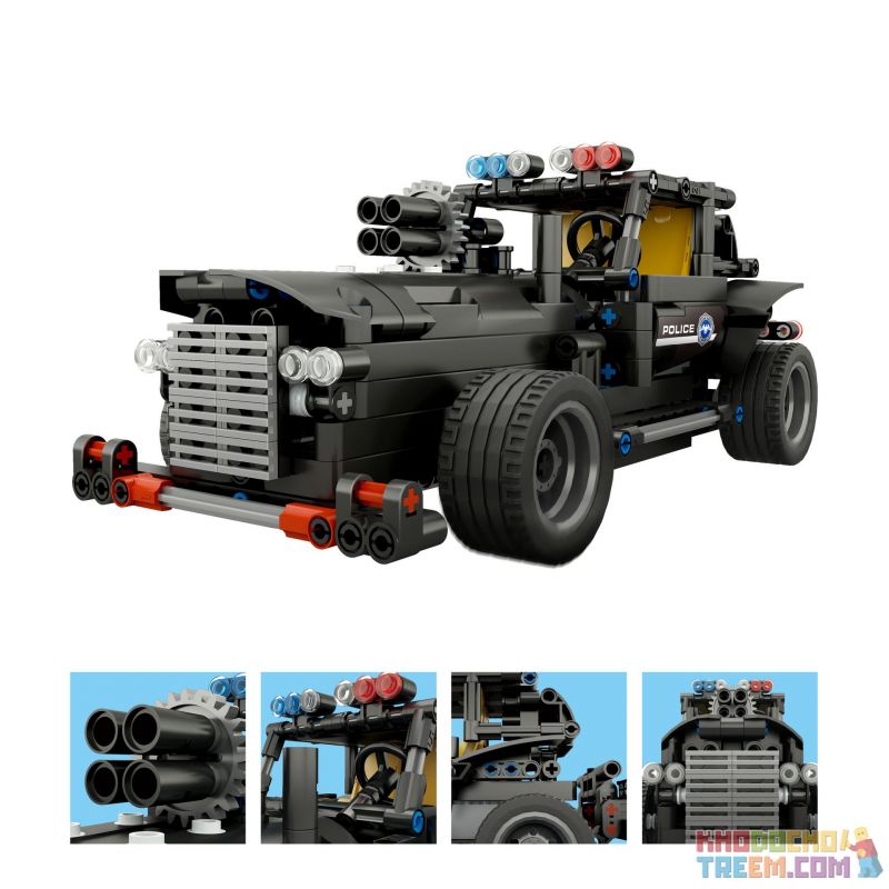 MouldKing 13007 Mould King 13007 non  XE CHỈ HUY SWAT bộ đồ chơi xếp lắp ráp ghép mô hình  GLORY GUARDIANS Kỹ Thuật Công Nghệ Cao Mô Hình Phương Tiện 464 khối