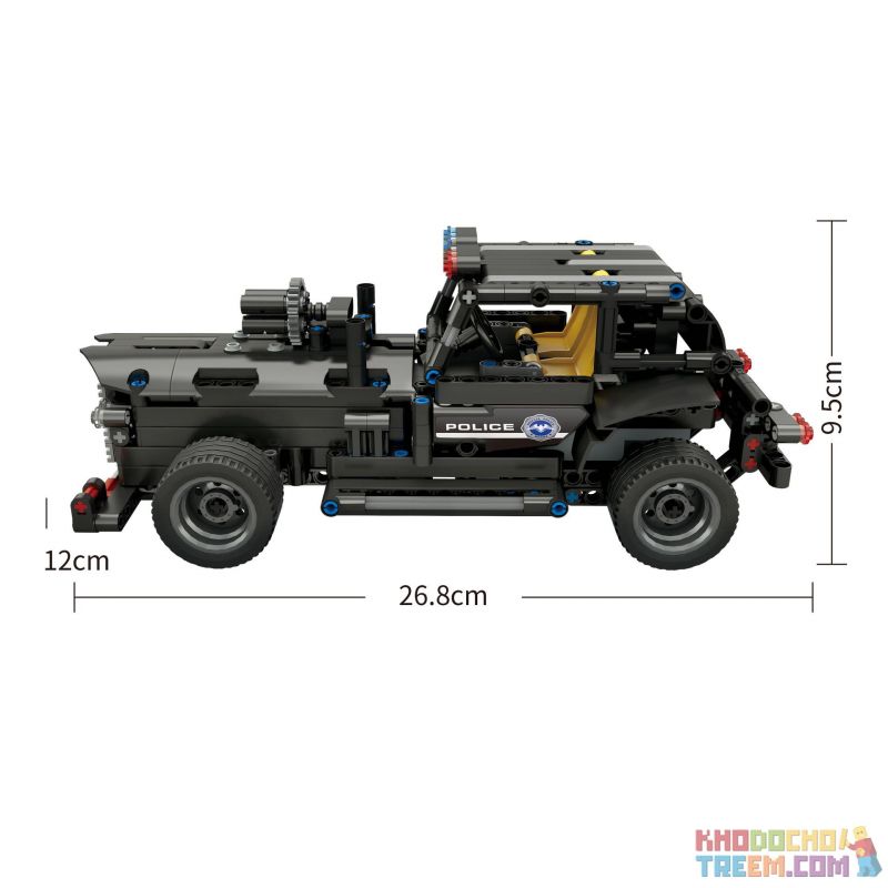 MouldKing 13007 Mould King 13007 non  XE CHỈ HUY SWAT bộ đồ chơi xếp lắp ráp ghép mô hình  GLORY GUARDIANS Kỹ Thuật Công Nghệ Cao Mô Hình Phương Tiện 464 khối