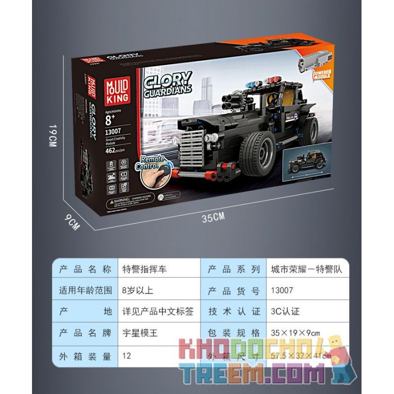MouldKing 13007 Mould King 13007 non  XE CHỈ HUY SWAT bộ đồ chơi xếp lắp ráp ghép mô hình  GLORY GUARDIANS Kỹ Thuật Công Nghệ Cao Mô Hình Phương Tiện 464 khối