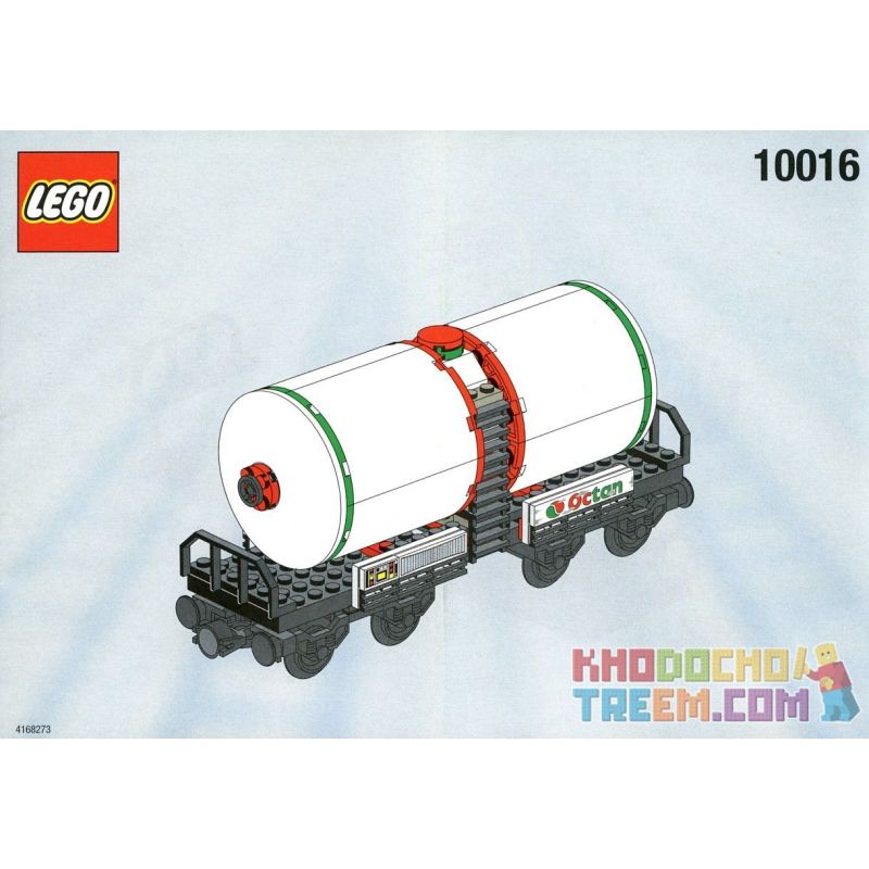 NOT Lego TANKER 10016 Enlighten 634 Qman 634 xếp lắp ráp ghép mô hình TÀU CHỞ DẦU Trains Tàu Hỏa 128 khối