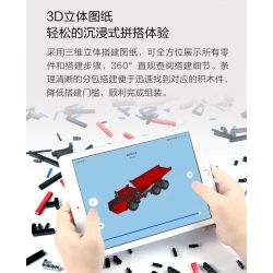 XIAOMI MITU MI ONEBOT OBLKSC59AIQI 59AIQI non  LOẠI BỎ THẺ MỎ NẶNG ĐƯỢC KHỚP NỐI 1:12 tỷ lệ 1:12 bộ đồ chơi xếp lắp ráp ghép mô hình  Kỹ Thuật Công Nghệ Cao Mô Hình Phương Tiện 1100 khối