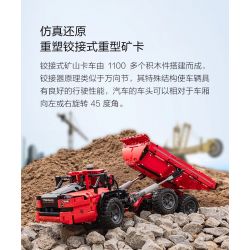 XIAOMI MITU MI ONEBOT OBLKSC59AIQI 59AIQI non  LOẠI BỎ THẺ MỎ NẶNG ĐƯỢC KHỚP NỐI 1:12 tỷ lệ 1:12 bộ đồ chơi xếp lắp ráp ghép mô hình  Kỹ Thuật Công Nghệ Cao Mô Hình Phương Tiện 1100 khối