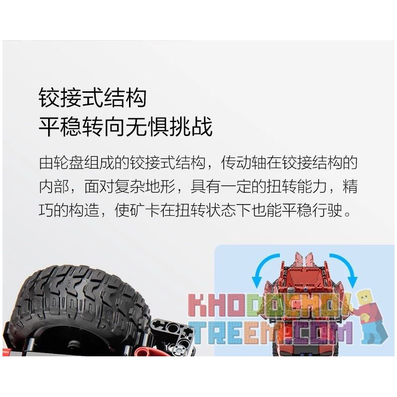 XIAOMI MITU MI ONEBOT OBLKSC59AIQI 59AIQI non  LOẠI BỎ THẺ MỎ NẶNG ĐƯỢC KHỚP NỐI 1:12 tỷ lệ 1:12 bộ đồ chơi xếp lắp ráp ghép mô hình  Kỹ Thuật Công Nghệ Cao Mô Hình Phương Tiện 1100 khối
