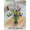 PanlosBrick 655001 Panlos Brick 655001 non  LAX KÉM CỎ HOA TULIP MÀU XANH ĐỎ CÚC NGÔI SAO HỒNG ES MẮT BIỂN VÀNG TÍM bộ đồ chơi xếp lắp ráp ghép mô hình Creator Expert BOUQUET Chuyên Gia Sáng Tạo 999 khối