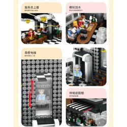JUHANG TECHNOLOGY 86007 non  CÁNH CỬA ĐƯỜNG PHỐ CAFE bộ đồ chơi xếp lắp ráp ghép mô hình Modular Buildings CORNER CAFE Mô Hình Nhà Cửa 4314 khối JUHANG TECHNOLOGY 86007 non  CÁNH CỬA ĐƯỜNG PHỐ CAFE bộ đồ chơi xếp lắp ráp ghép mô hình Modular Buildings CORNER CAFE Mô Hình Nhà Cửa 4314 khối