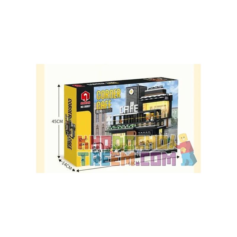 JUHANG TECHNOLOGY 86007 non  CÁNH CỬA ĐƯỜNG PHỐ CAFE bộ đồ chơi xếp lắp ráp ghép mô hình Modular Buildings CORNER CAFE Mô Hình Nhà Cửa 4314 khối JUHANG TECHNOLOGY 86007 non  CÁNH CỬA ĐƯỜNG PHỐ CAFE bộ đồ chơi xếp lắp ráp ghép mô hình Modular Buildings CORNER CAFE Mô Hình Nhà Cửa 4314 khối