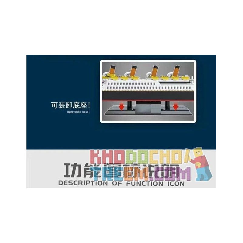 PANGU PG-15005 15005 PG15005 non  TITANIC. bộ đồ chơi xếp lắp ráp ghép mô hình Creator Expert RMS TITANIC Chuyên Gia Sáng Tạo 1088 khối