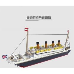 PANGU PG-15005 15005 PG15005 non  TITANIC. bộ đồ chơi xếp lắp ráp ghép mô hình Creator Expert RMS TITANIC Chuyên Gia Sáng Tạo 1088 khối