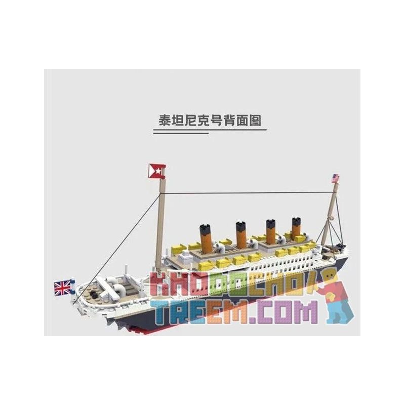PANGU PG-15005 15005 PG15005 non  TITANIC. bộ đồ chơi xếp lắp ráp ghép mô hình Creator Expert RMS TITANIC Chuyên Gia Sáng Tạo 1088 khối