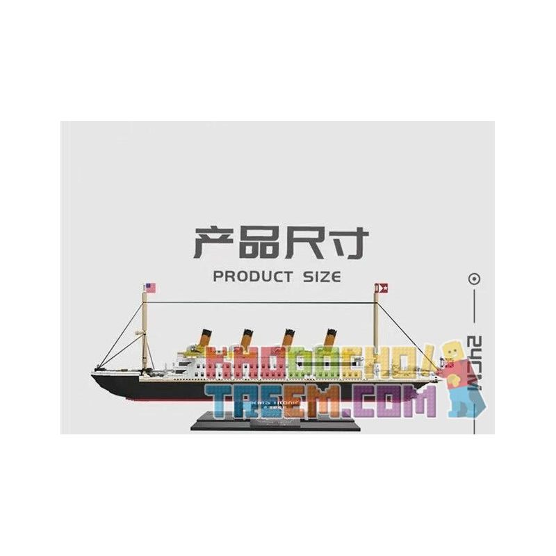 PANGU PG-15005 15005 PG15005 non  TITANIC. bộ đồ chơi xếp lắp ráp ghép mô hình Creator Expert RMS TITANIC Chuyên Gia Sáng Tạo 1088 khối
