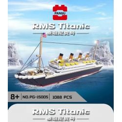 PANGU PG-15005 15005 PG15005 non  TITANIC. bộ đồ chơi xếp lắp ráp ghép mô hình Creator Expert RMS TITANIC Chuyên Gia Sáng Tạo 1088 khối