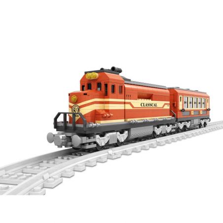 AUSINI 25902 non  XE LỬA bộ đồ chơi xếp lắp ráp ghép mô hình City TRAINS Thành Phố 630 khối