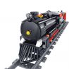 ZHEGAO QL0312 0312 non  ĐOÀN TÀU HƠI NƯỚC bộ đồ chơi xếp lắp ráp ghép mô hình Trains Tàu Hỏa 536 khối
