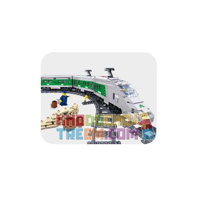 ZHEGAO QL0309 0309 non Lego SS-0309 TÀU HỎA bộ đồ chơi xếp lắp ráp ghép mô hình Trains 924 khối