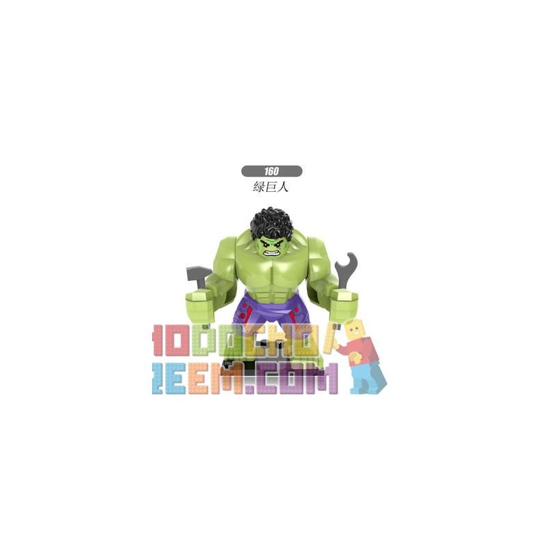 XINH 160 161 162 non Lego HULK. bộ đồ chơi xếp lắp ráp ghép mô hình Marvel Super Heroes Siêu Anh Hùng Marvel