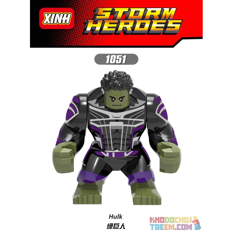 XINH 1051 non Lego HULK. bộ đồ chơi xếp lắp ráp ghép mô hình Marvel Super Heroes Siêu Anh Hùng Marvel