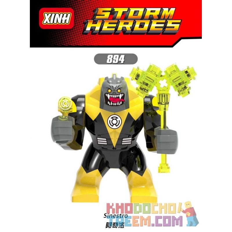 XINH 894 non Lego ACHILO. bộ đồ chơi xếp lắp ráp ghép mô hình Dc Comics Super Heroes SINESTRO Siêu Anh Hùng Dc