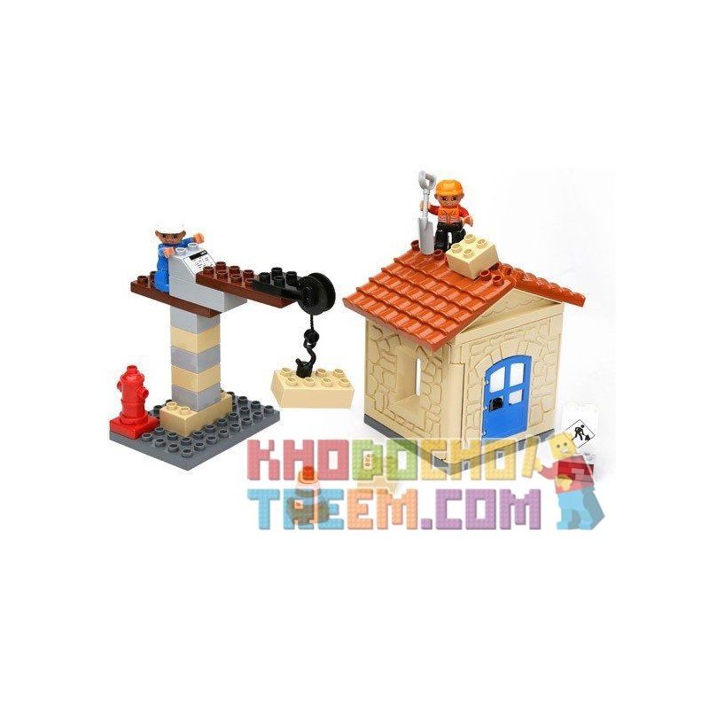 Hystoys HongYuanSheng Aoleduotoys HG-1333 Xếp hình kiểu LEGO Duplo My First Construction Site Công Trường Xây Dựng Nhỏ 36 khối Hystoys HongYuanSheng Aoleduotoys HG-1333 Xếp hình kiểu LEGO Duplo My First Construction Site Công Trường Xây Dựng Nhỏ 36 khối