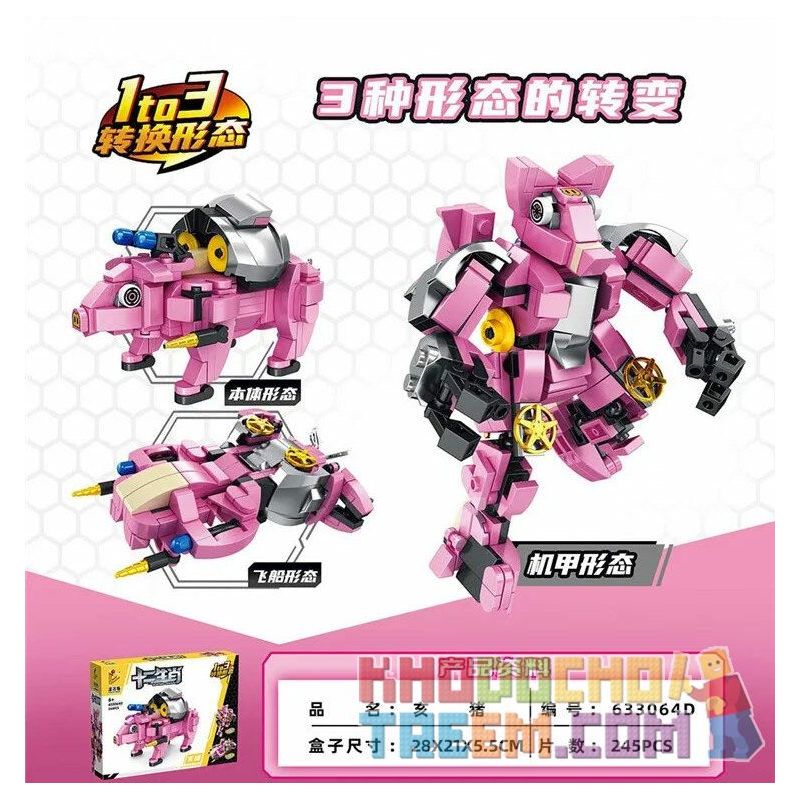 PanlosBrick 633062A 633062B 633062C 633062D 633063A 633063B 633063C 633063D 633064A 633064B 633064C 633064D Panlos Brick 633062A 633062B 633062C 633062D 633063A 633063B 633063C 633063D 633064A 633064B 633064C 633064D non  12 ZODIAC 12. bộ đồ chơi xếp lắp ráp ghép mô hình CHINESE ZODIAC 2968 khối